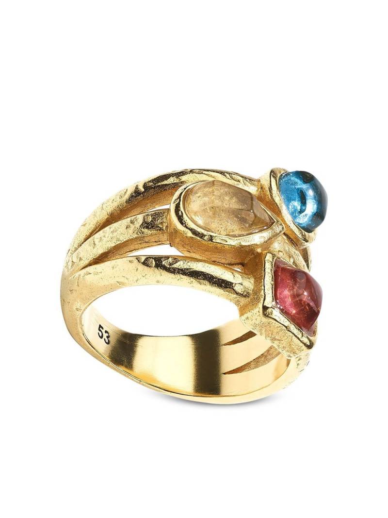 Goossens Mini Cabochons stacking ring - Gold von Goossens