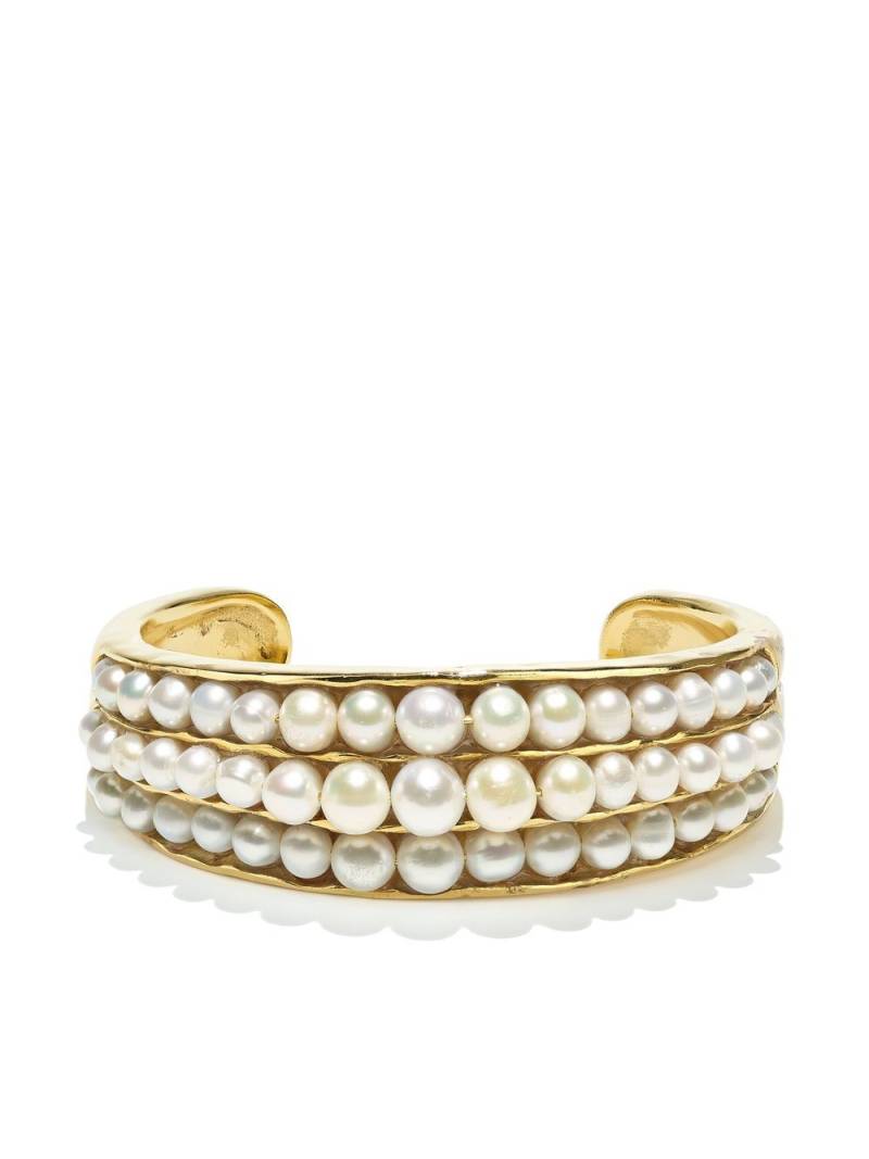 Goossens pearl-embellished cuff bracelet - Gold von Goossens