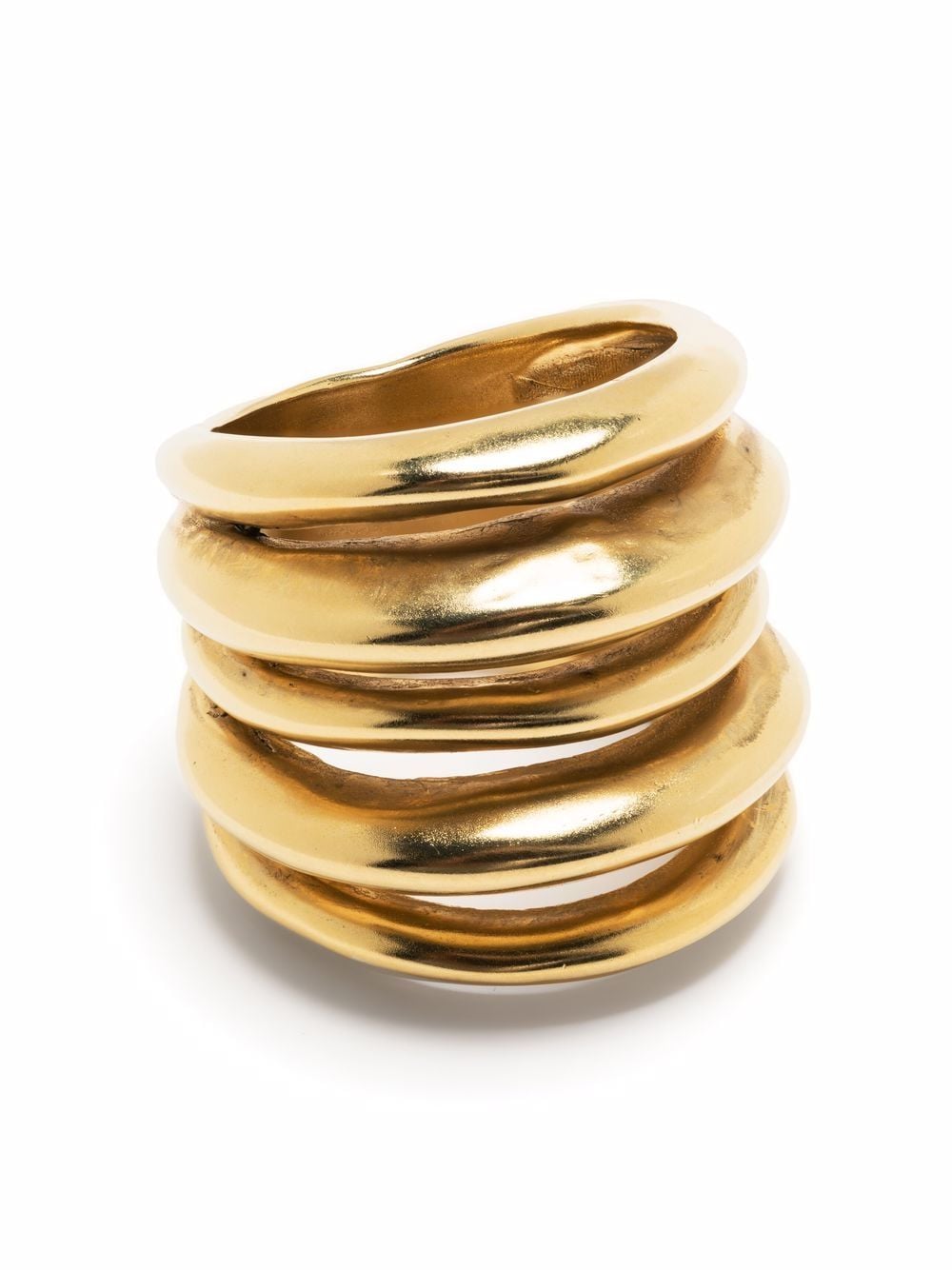 Goossens spirale 24kt gold-plated ring von Goossens
