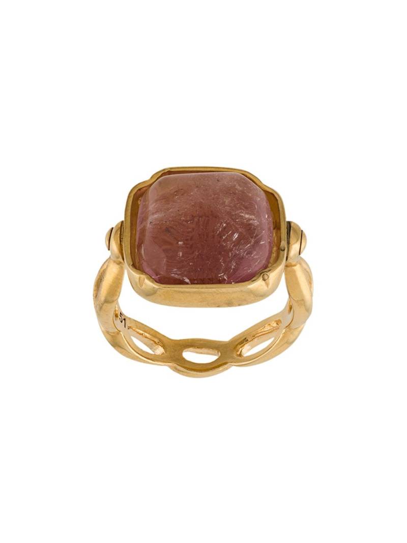 Goossens square Cabochons ring - Pink von Goossens