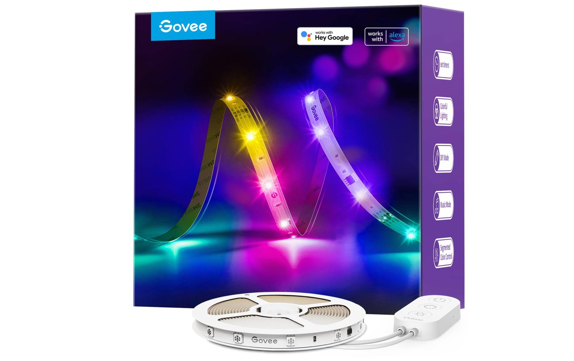 LED-Streifen »Govee Basic, 10 m, RGBIC, Wi-Fi + Bluetooth« von Govee