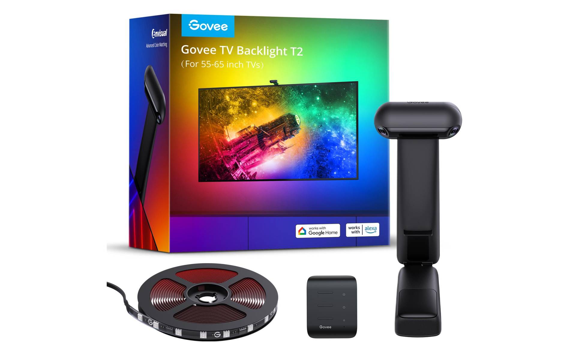 LED-Streifen »Govee Envisual TV Backlight T2, 55«, 60 St.-flammig LED-Streifen »Govee Envisual TV Backlight T2, 55«, 60 St.-flammig von Govee