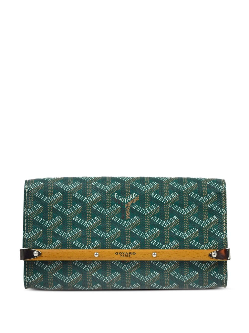 Goyard Pre-Owned 2010-2020s mini Monte Carlo clutch bag - Green von Goyard Pre-Owned