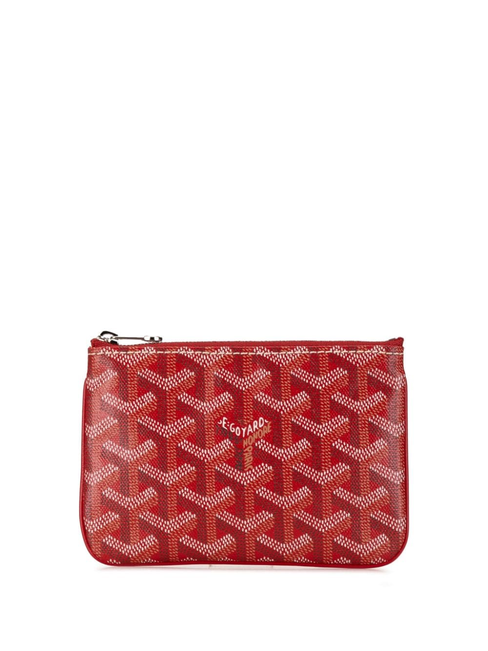 Goyard Pre-Owned 2017 Goyardine Senat PM pouch - Red von Goyard Pre-Owned