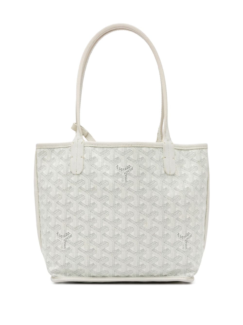 Goyard Pre-Owned 2017 Mini Reversible Goyardine Anjou tote bag - White von Goyard Pre-Owned