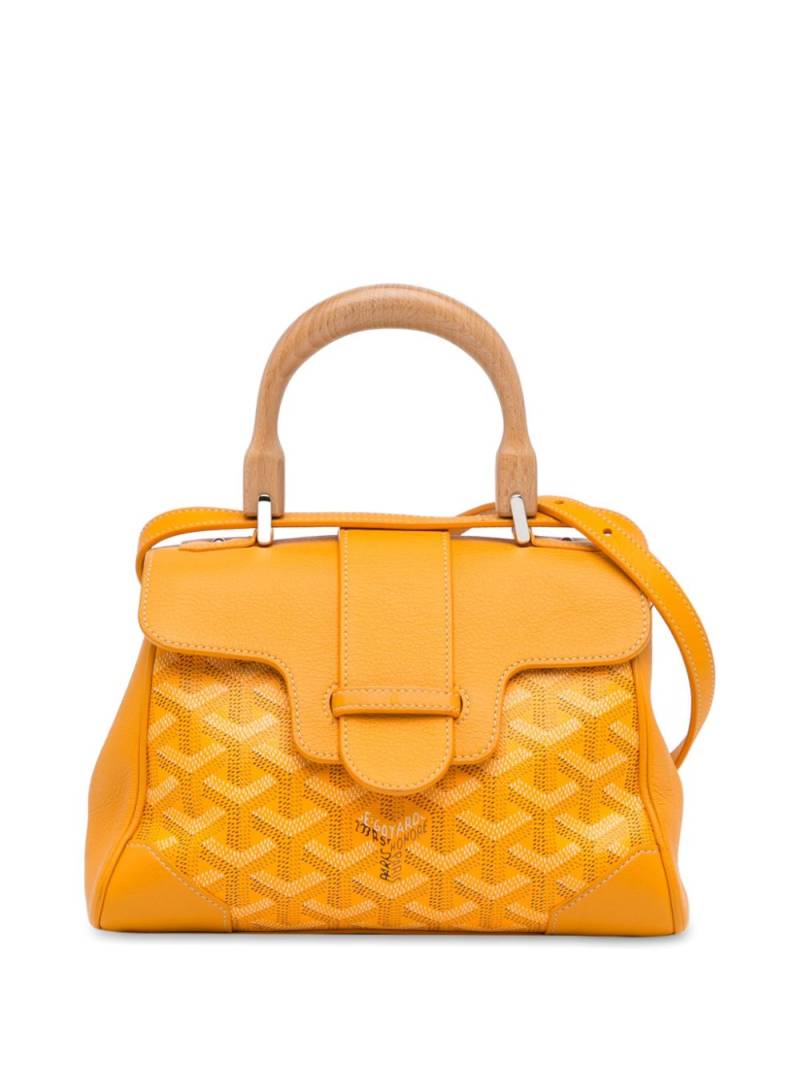 Goyard Pre-Owned 2018 Mini Goyardine Saigon Souple satchel - Yellow von Goyard Pre-Owned