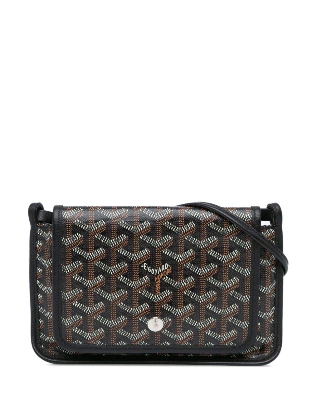 Goyard Pre-Owned 2019 Goyardine Plumet Pocket Wallet crossbody bag - Black von Goyard Pre-Owned