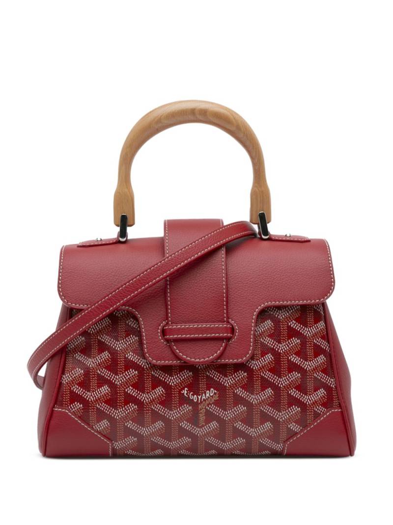 Goyard Pre-Owned 2019 Mini Goyardine Saigon Souple satchel - Red von Goyard Pre-Owned