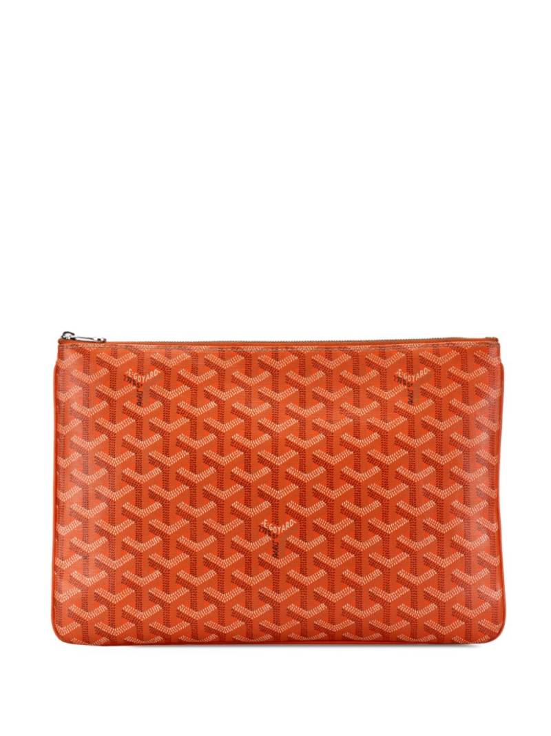 Goyard Pre-Owned 2020 Goyardine Senat MM clutch bag - Orange von Goyard Pre-Owned