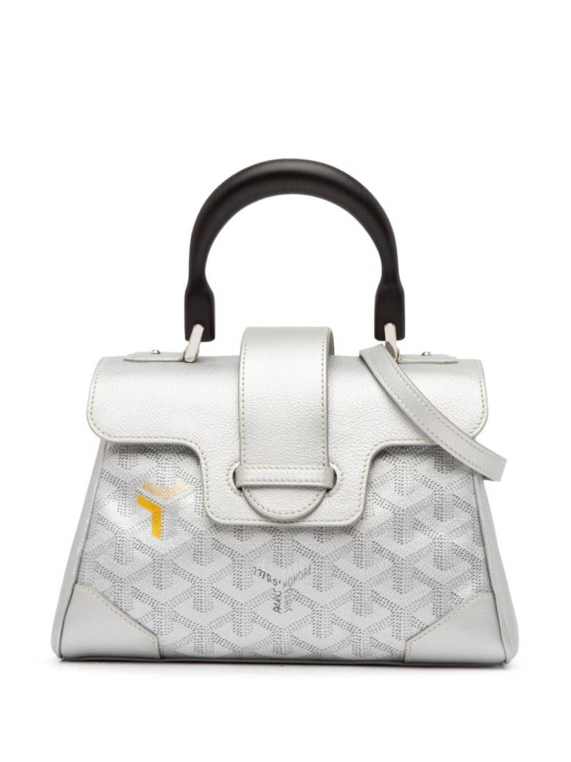 Goyard Pre-Owned 2020 Mini Goyardine Precious Metals Saigon Souple satchel - Silver von Goyard Pre-Owned