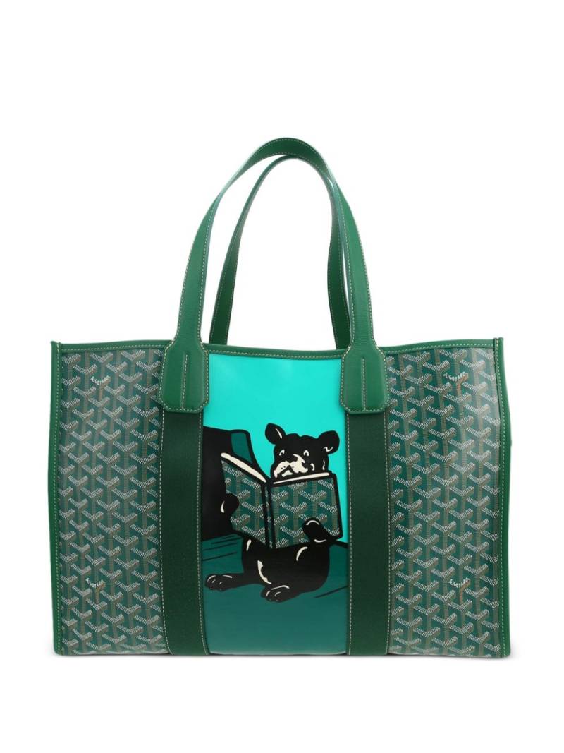 Goyard Pre-Owned Goyard Villette shopping bag in green Goyard canvas and green leather von Goyard Pre-Owned