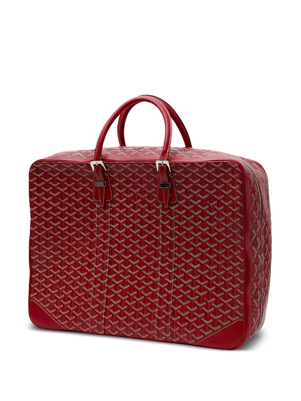 Goyard Pre-Owned Goyardine zipped suitcase - Red von Goyard Pre-Owned