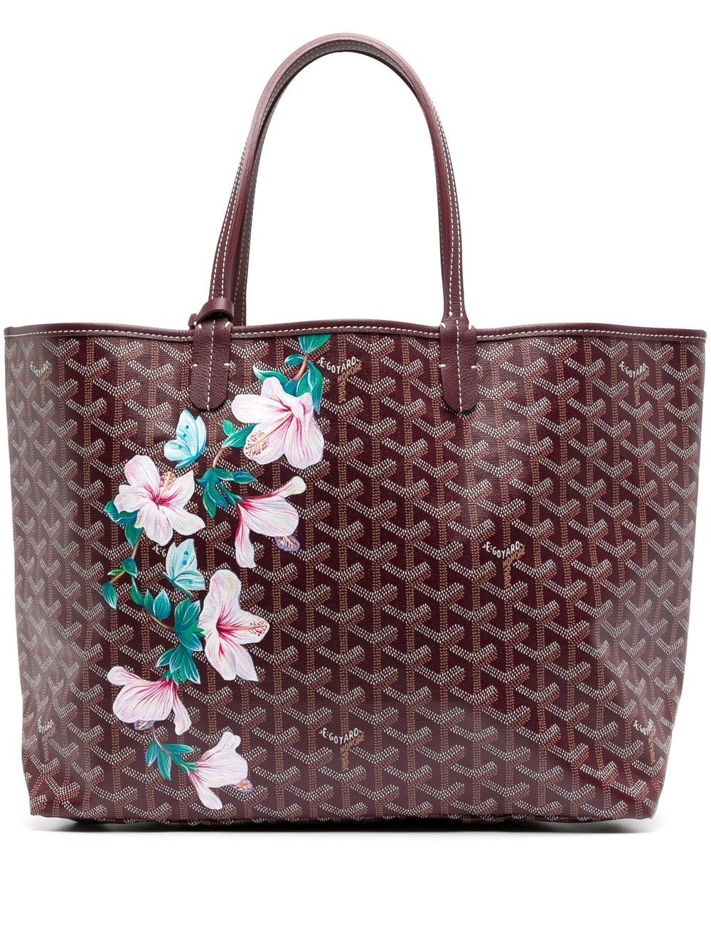 Goyard Pre-Owned pre-owned customised floral St. Louis tote - Purple von Goyard Pre-Owned