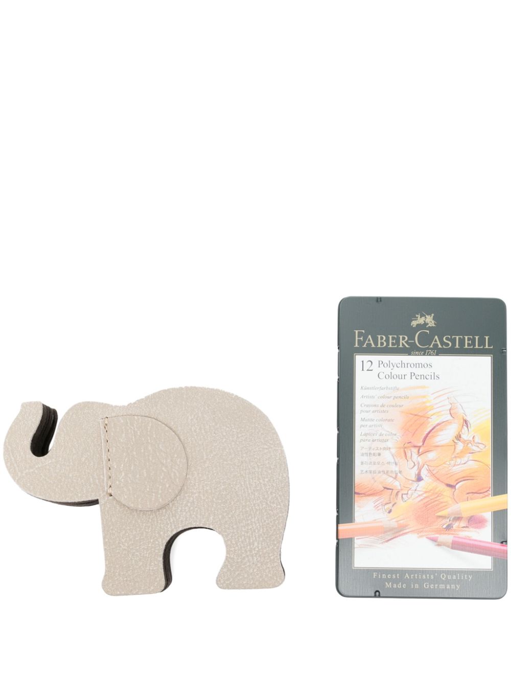 Graf von Faber-Castell elephant leather pen holder - Neutrals von Graf von Faber-Castell