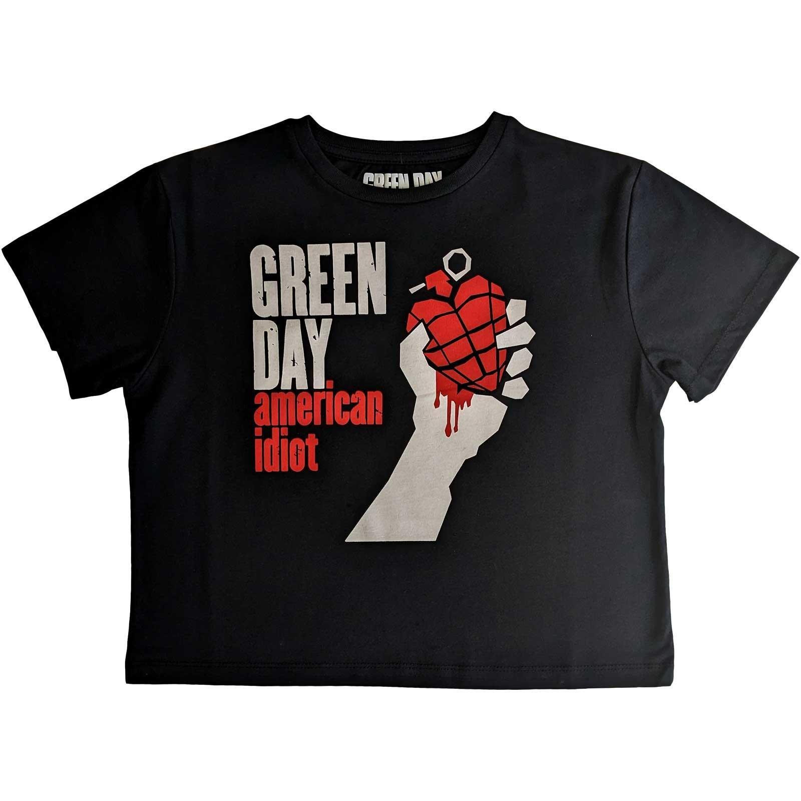 American Idiot Kurzes Top Damen Schwarz XXL von Green Day