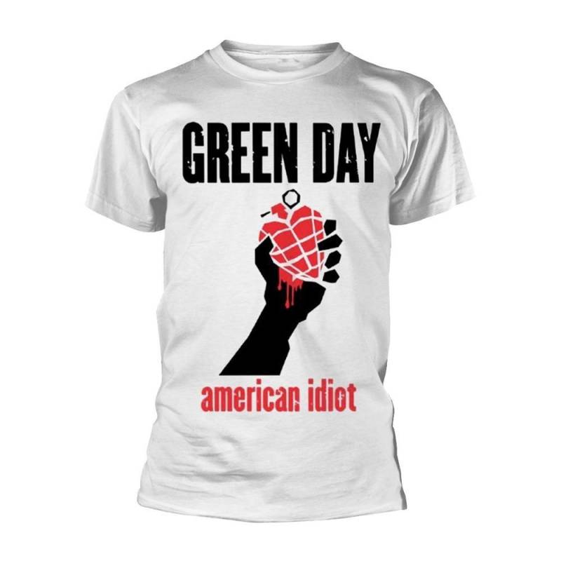 American Idiot Tshirt Damen Weiss M von Green Day