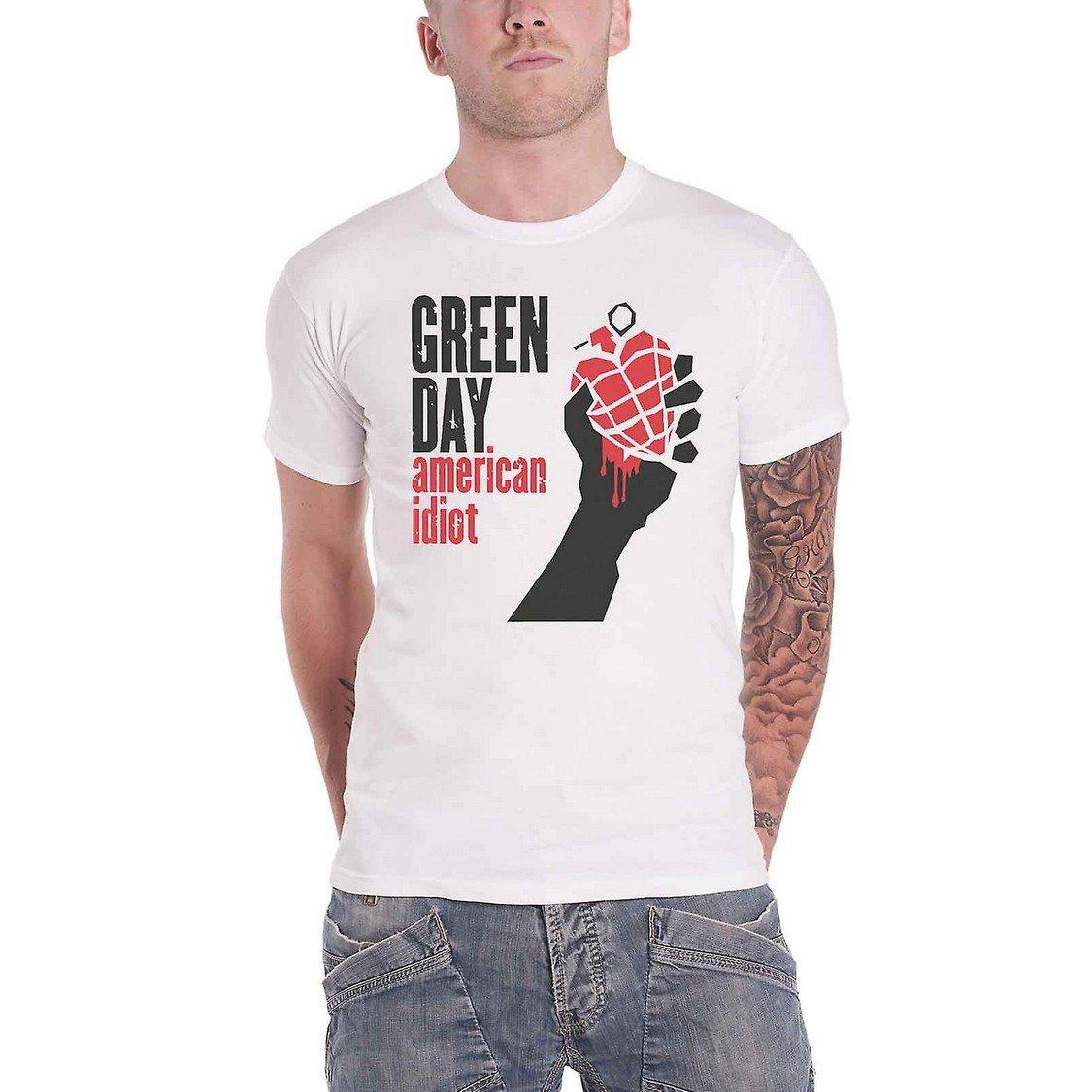 American Idiot Tshirt Damen Weiss S von Green Day
