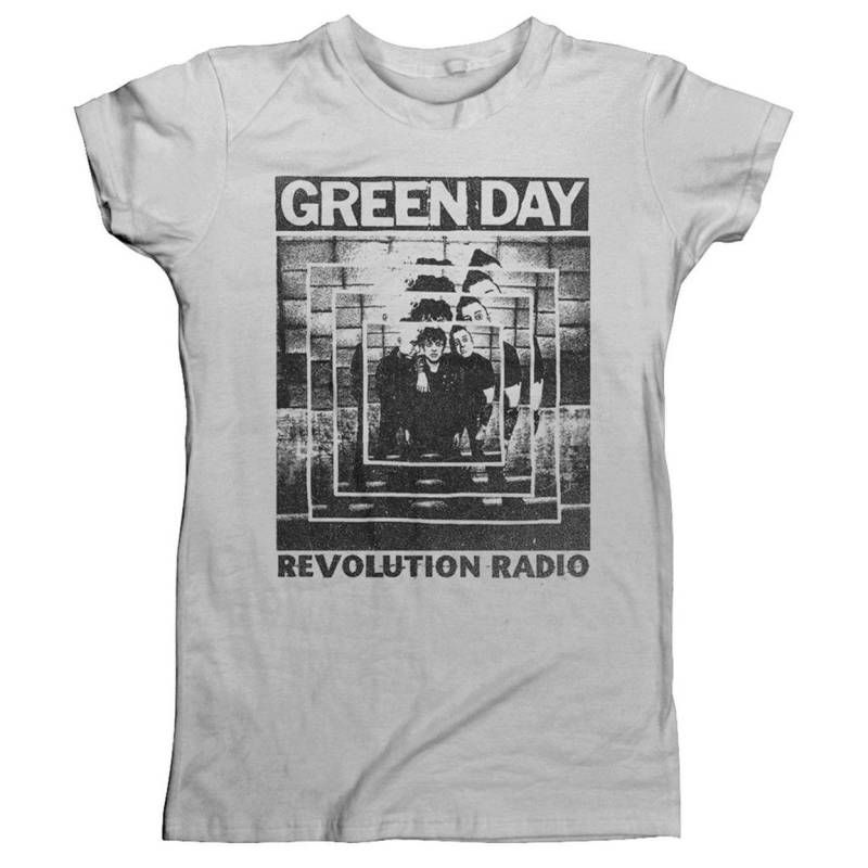 Power Shot Tshirt Damen Grau L von Green Day