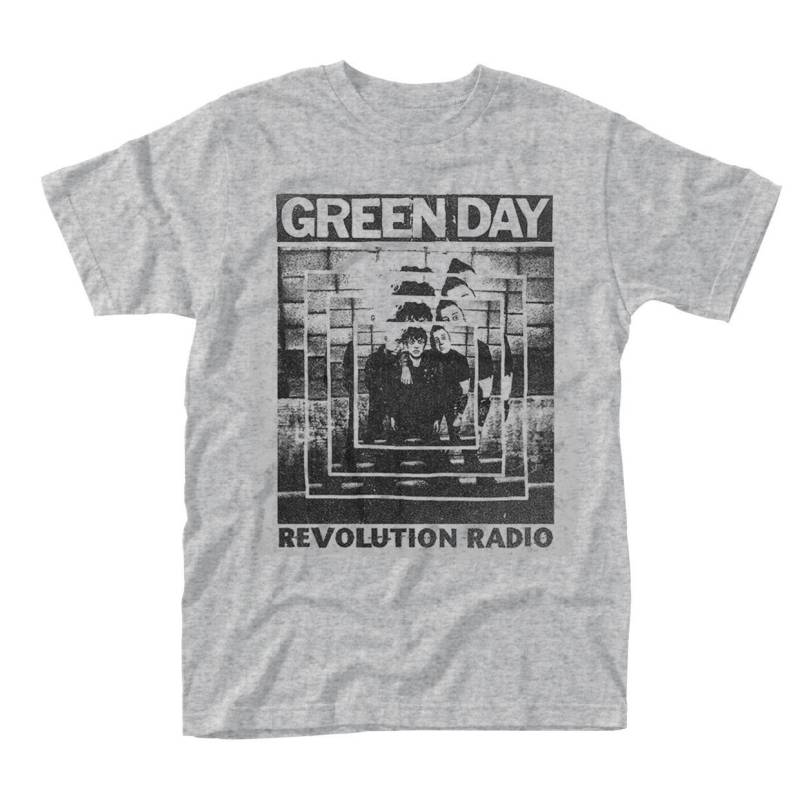 Power Shot Tshirt Damen Grau XL von Green Day