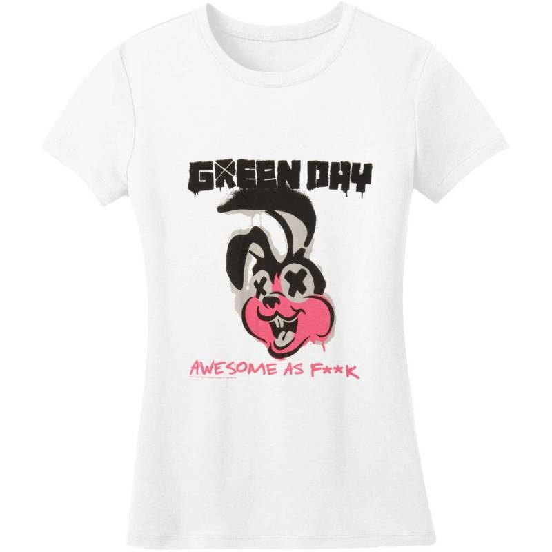 Green Day - Road Kill TShirt, für Damen, Weiss, Größe XL von Green Day