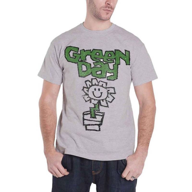 Tshirt Damen Grau L von Green Day