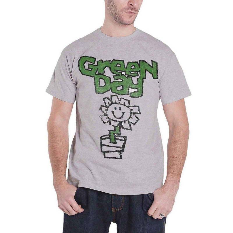 Green Day - TShirt, für Damen, Grau, Größe M von Green Day