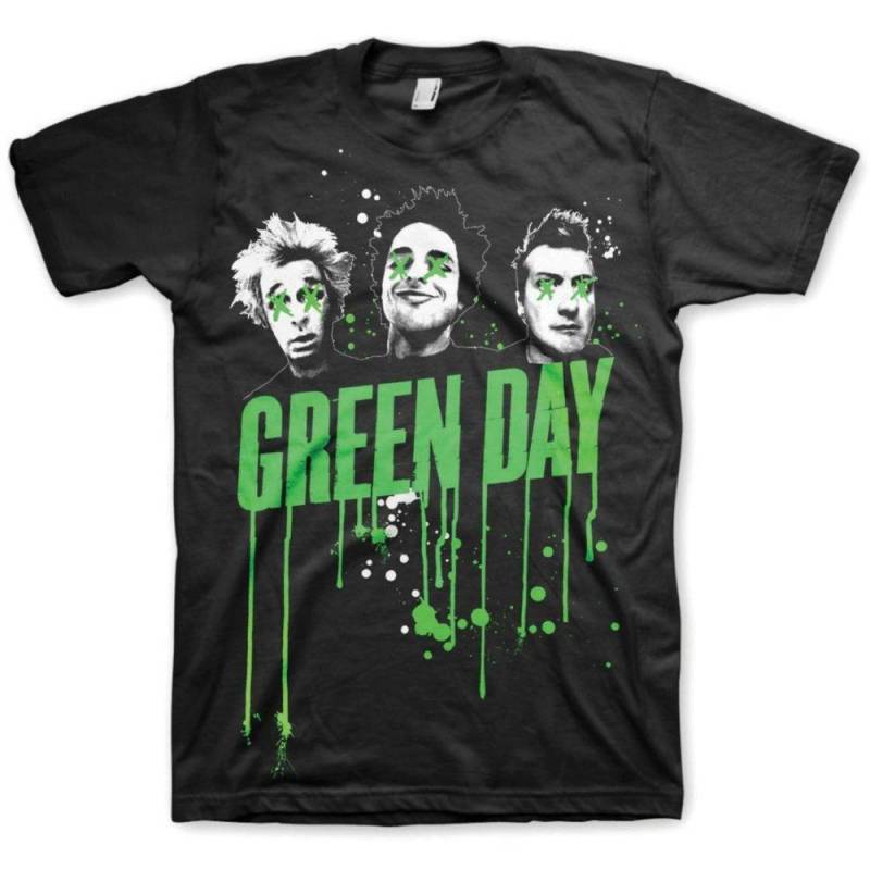 Tshirt Damen Schwarz L von Green Day