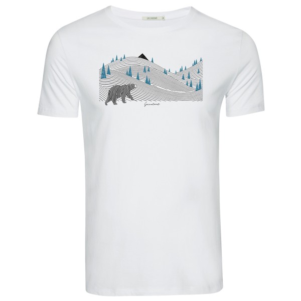 GreenBomb - Animal Bearland Guide T-Shirt Cotton - T-Shirt Gr L weiß von GreenBomb