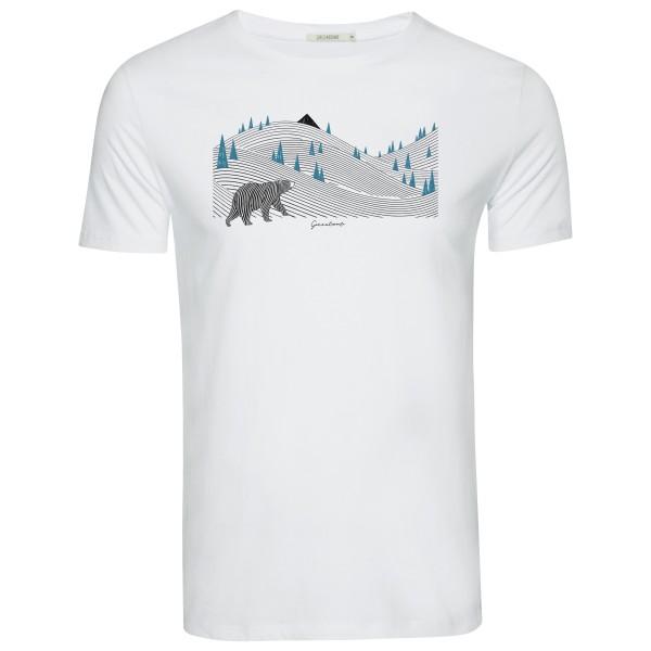 GreenBomb - Animal Bearland Guide T-Shirt Cotton - T-Shirt Gr L;M;S;XL;XXL weiß von GreenBomb