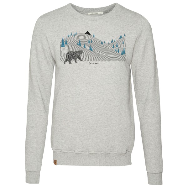 GreenBomb - Animal Bearland Wild Pullover Cotton - Pullover Gr L grau von GreenBomb