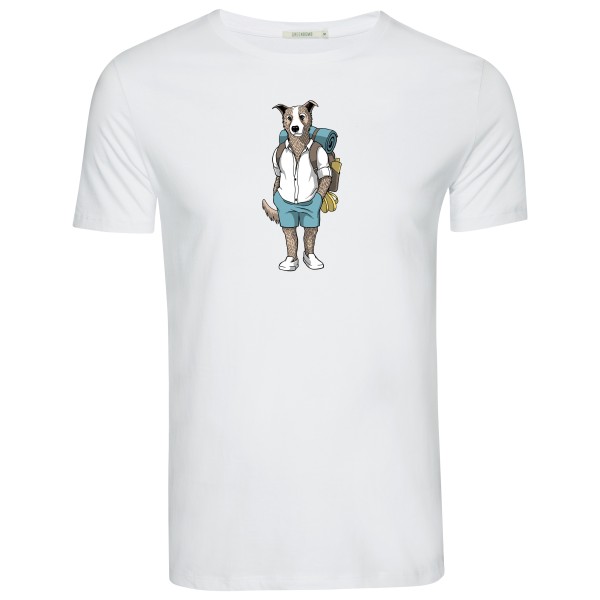 GreenBomb - Animal Dog Traveller Guide T-Shirt - T-Shirt Gr S weiß von GreenBomb