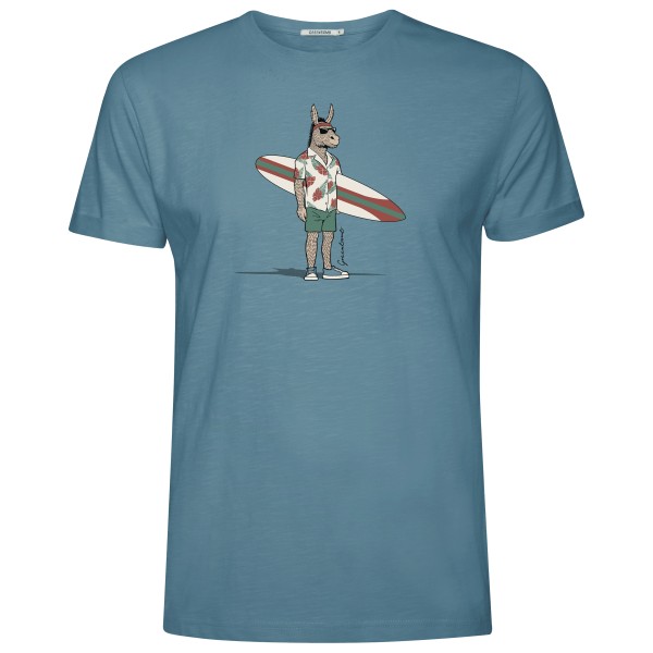 GreenBomb - Animal Donkey Surf Roll T-Shirt - T-Shirt Gr S türkis von GreenBomb