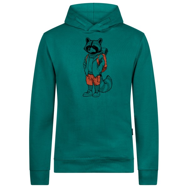 GreenBomb - Animal Raccoon Hike Star Hoodie Cotton - Hoodie Gr L;M;S;XL;XXL türkis von GreenBomb