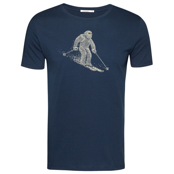 GreenBomb - Animal Yeti Ski Guide T-Shirt Cotton - T-Shirt Gr L blau von GreenBomb