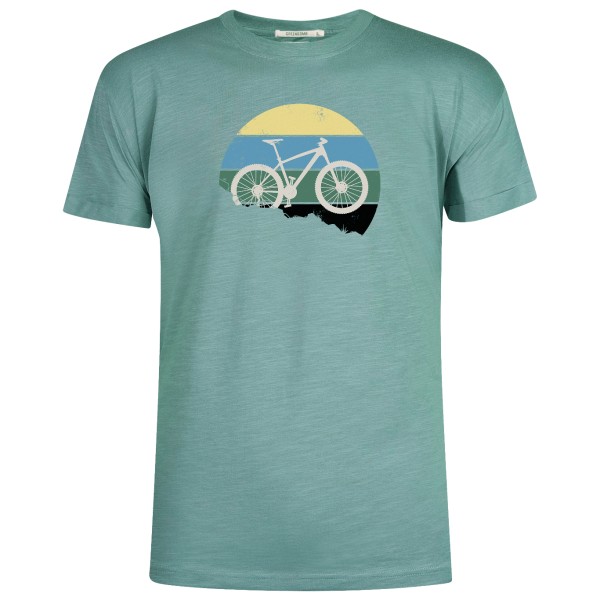 GreenBomb - Bike Downhill Roll T-Shirt Cotton - T-Shirt Gr L türkis von GreenBomb