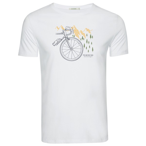 GreenBomb - Bike Nature Park Guide T-Shirt Cotton - T-Shirt Gr L weiß von GreenBomb