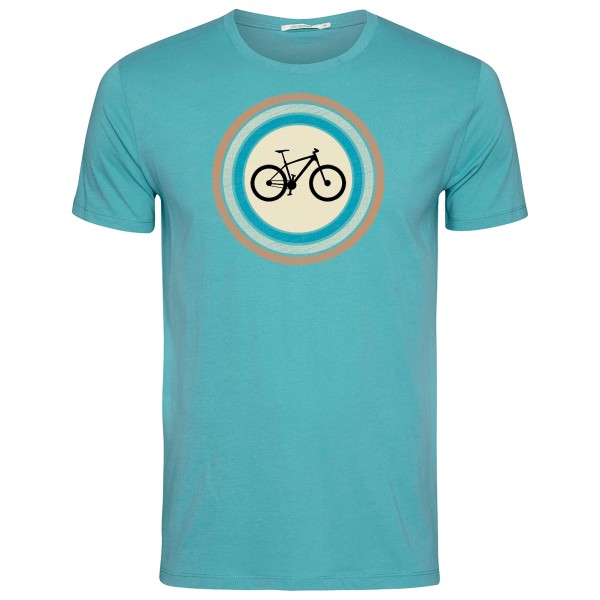 GreenBomb - Bike Target Guide T-Shirt Cotton - T-Shirt Gr S türkis von GreenBomb