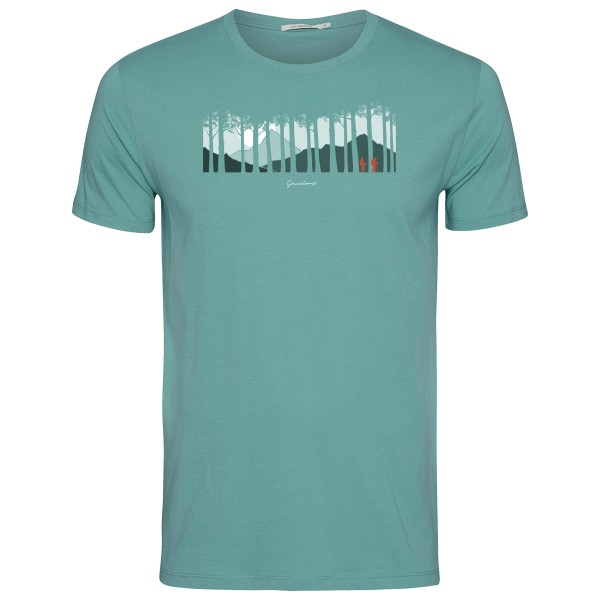 GreenBomb - Nature Forest Couple Guide T-Shirt - T-Shirt Gr L türkis von GreenBomb
