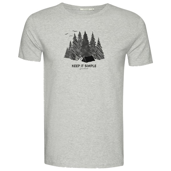 GreenBomb - Nature Keep Guide T-Shirt - T-Shirt Gr S grau von GreenBomb