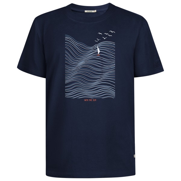 GreenBomb - Nature Sea Vibes Fusion T-Shirt - T-Shirt Gr L blau von GreenBomb