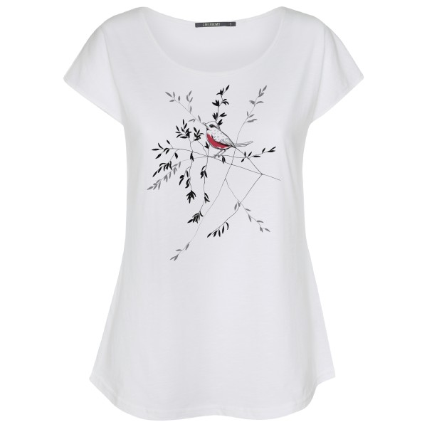 GreenBomb - Women's Animal Bird Branch Cool T-Shirt Cotton - T-Shirt Gr M weiß von GreenBomb