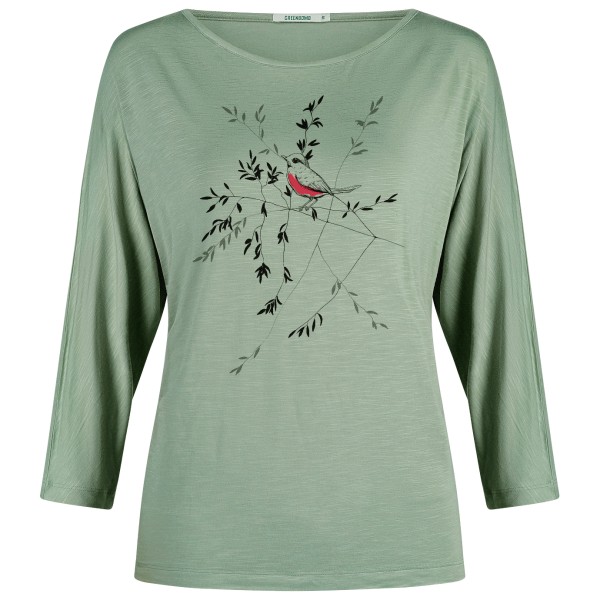 GreenBomb - Women's Animal Bird Branch Simper L/S - Longsleeve Gr XS grün/türkis von GreenBomb