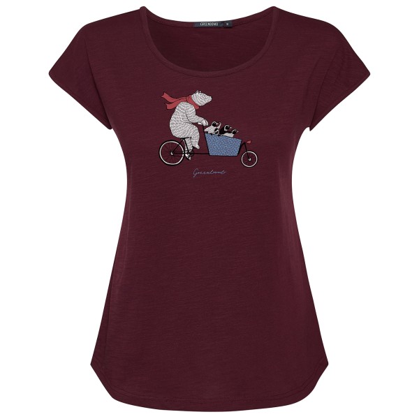 GreenBomb - Women's Bike Cargo Bear Cool T-Shirt Cotton - T-Shirt Gr L;M;S;XL;XS rot von GreenBomb