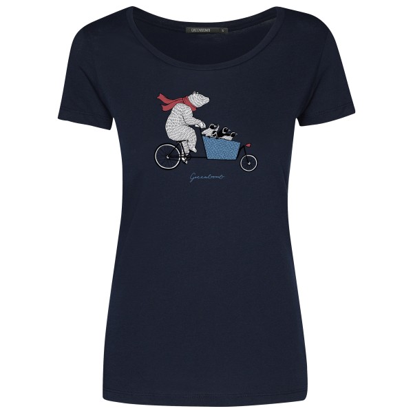 GreenBomb - Women's Bike Cargo Bear Loves T-Shirt Cotton - T-Shirt Gr L;S;XL blau von GreenBomb