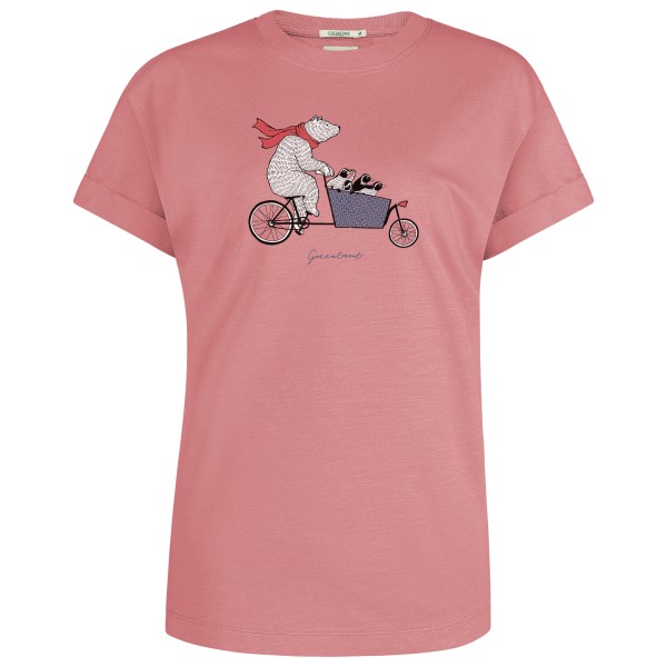 GreenBomb - Women's Bike Cargo Bear Stop T-Shirt Cotton - T-Shirt Gr L;M;S;XL rosa von GreenBomb