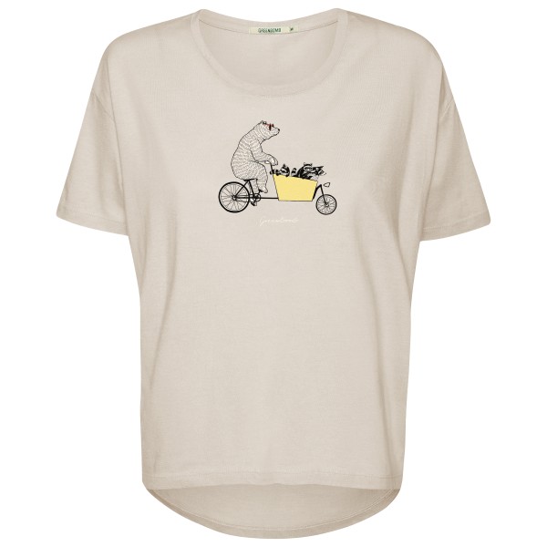 GreenBomb - Women's Bike Cargo Raccoon Feel T-Shirt - T-Shirt Gr L beige von GreenBomb