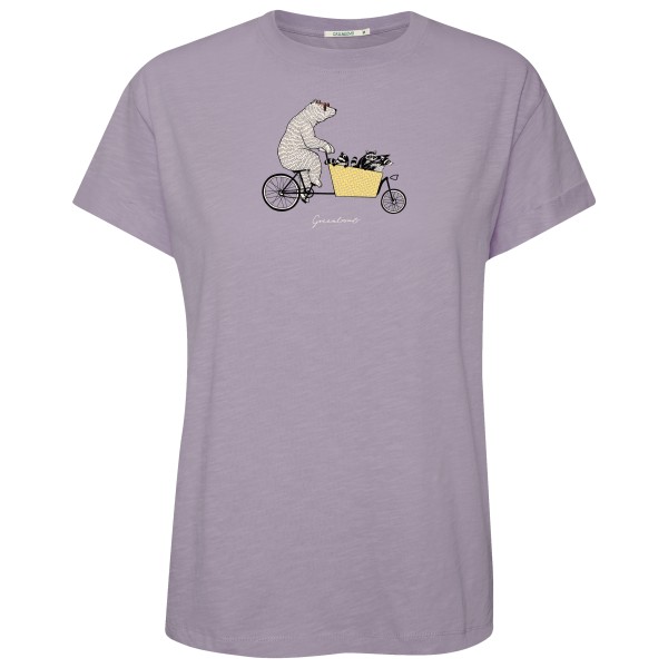 GreenBomb - Women's Bike Cargo Raccoon Stop T-Shirt - T-Shirt Gr L lila/rosa von GreenBomb