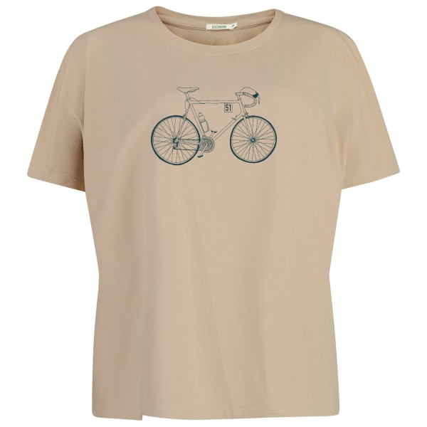 GreenBomb - Women's Bike Classic Feel T-Shirt Cotton - T-Shirt Gr XS beige von GreenBomb