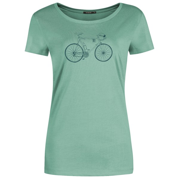 GreenBomb - Women's Bike Classic Loves T-Shirt Cotton - T-Shirt Gr L türkis von GreenBomb