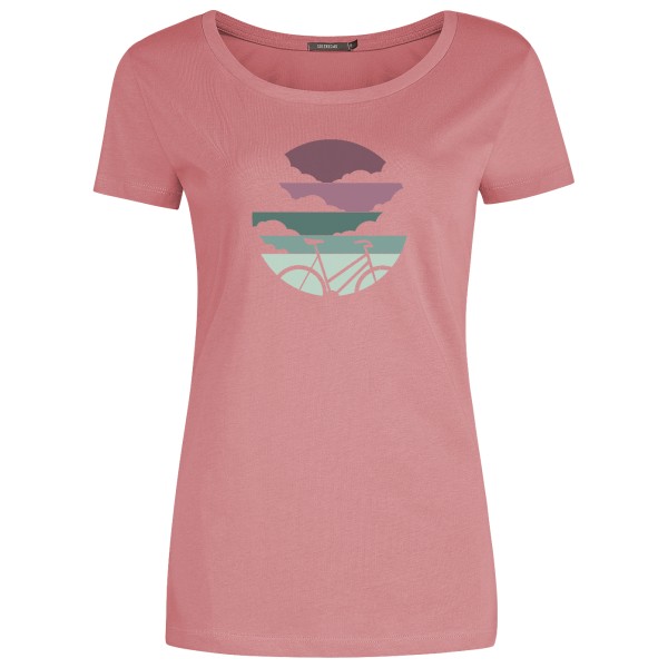 GreenBomb - Women's Bike Cloud Loves T-Shirt Cotton - T-Shirt Gr L rosa von GreenBomb